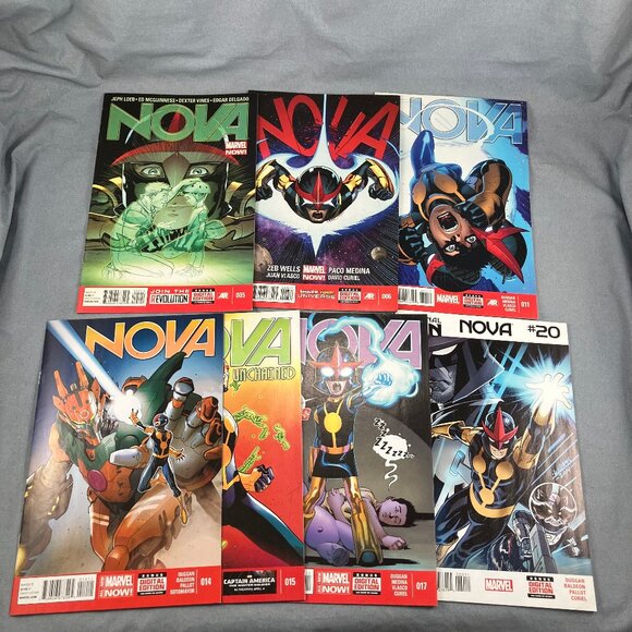 Nova Marvel Comic Books Lot of 7 Asst Issues 2013 Series #5 6 11 14 15 17 20 - Picture 1 of 4